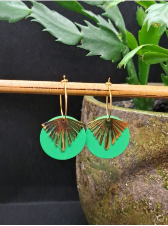 Créoles médaille verte