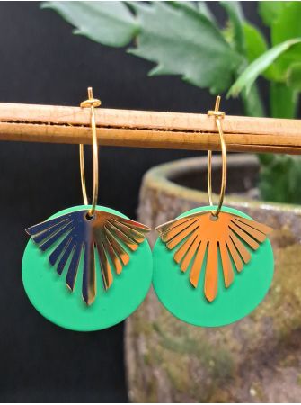 Créoles médaille verte