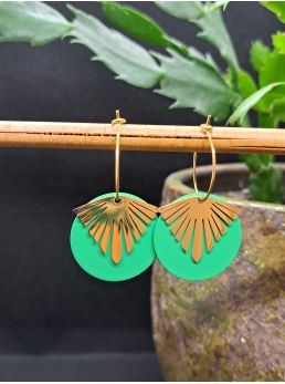 Créoles médaille verte