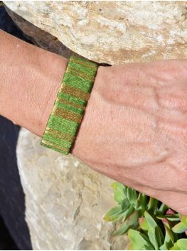 Grande manchette verte