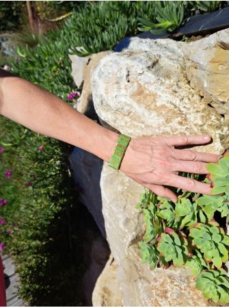 Grande manchette verte