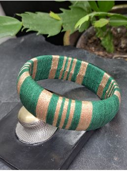 Jonc vert sapin et cuivré