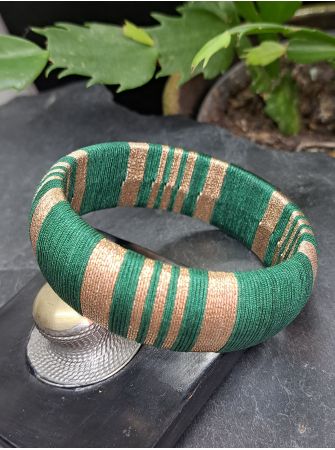 Jonc vert sapin et cuivré