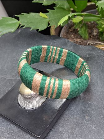 Jonc vert sapin et cuivré