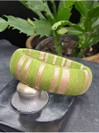 Jonc vert olive et cuivré