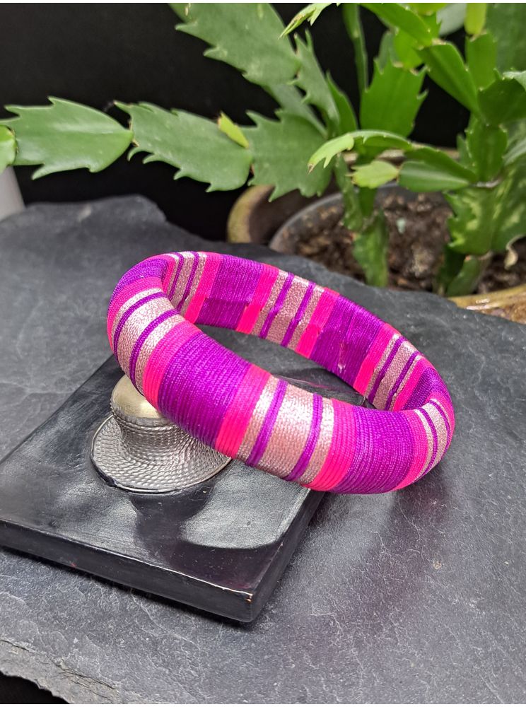 Jonc XL violet, rose et mauve métallisé Jonc XL violet, rose et mauve métallisé