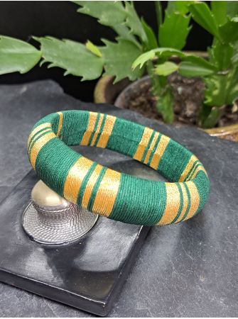 Jonc XL vert sapin et doré