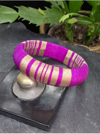 Jonc XL violet et cuivré