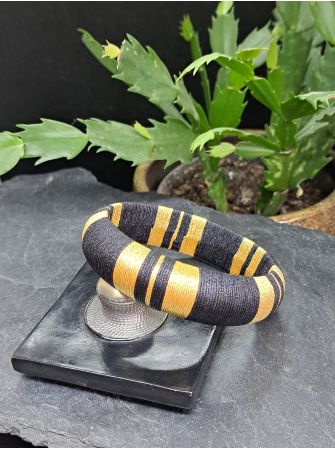 Jonc XL noir et doré