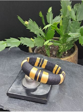 Jonc XL noir et doré