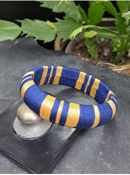 Jonc XL bleu nuit et doré