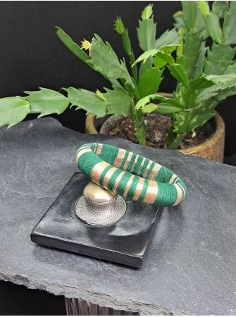 Jonc vert sapin et cuivré