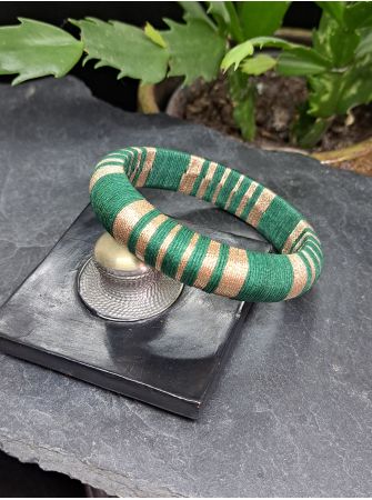 Jonc vert sapin et cuivré