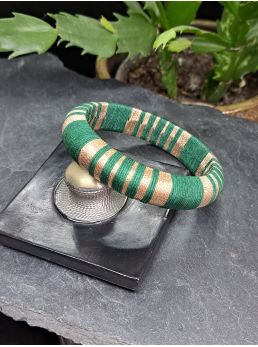 Jonc vert sapin et cuivré
