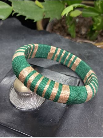 Jonc vert sapin et cuivré