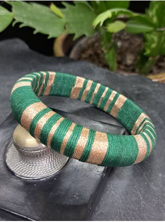 Jonc vert sapin et cuivré