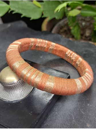 Jonc marron et cuivré