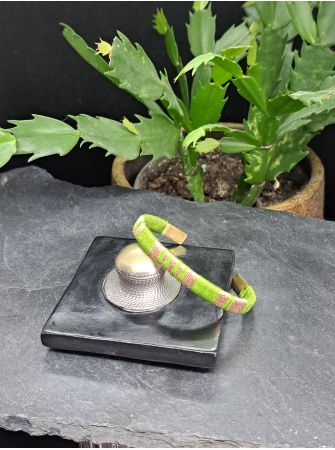 Petite manchette vert et cuivré