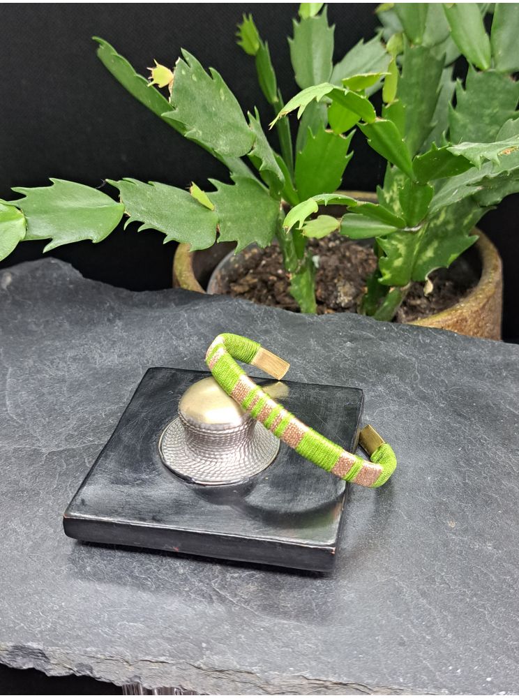 Petite manchette vert et cuivré Petite manchette vert et cuivré