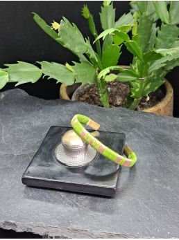 Petite manchette vert et cuivré