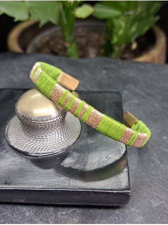 Petite manchette vert et cuivré