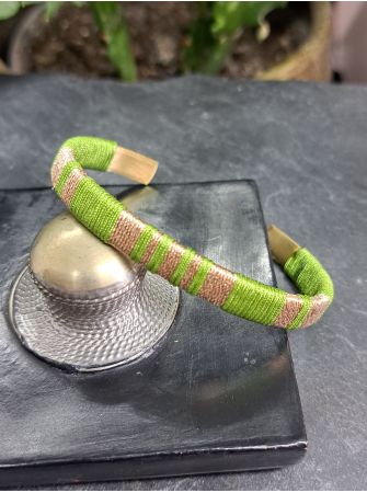 Petite manchette vert et cuivré