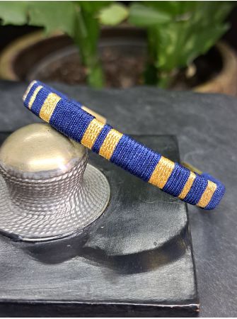 Petite manchette bleu nuit et doré