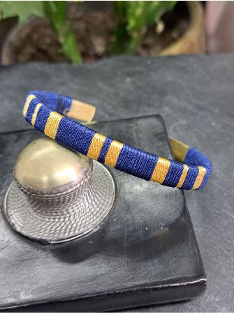 Petite manchette bleu nuit et doré