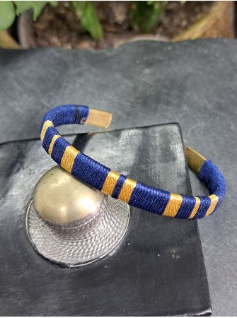 Petite manchette bleu nuit et doré