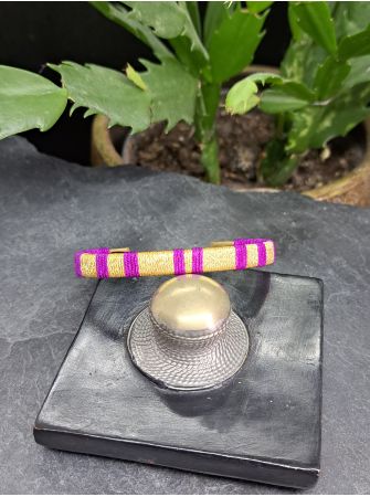Petite manchette violet et doré