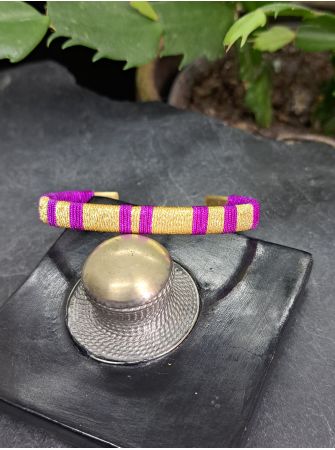 Petite manchette violet et doré