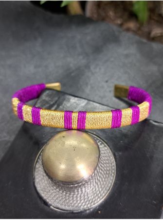 Petite manchette violet et doré