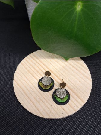 Série "plumes" et cuir"