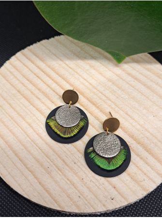 Série "plumes" et cuir"