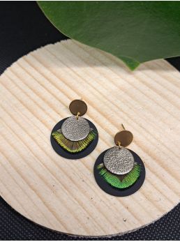 Série "plumes" et cuir"