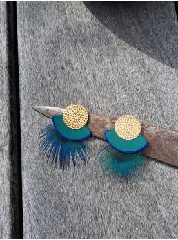 Série plumes et cuir.