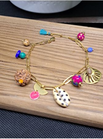 Bracelet chaine et breloques