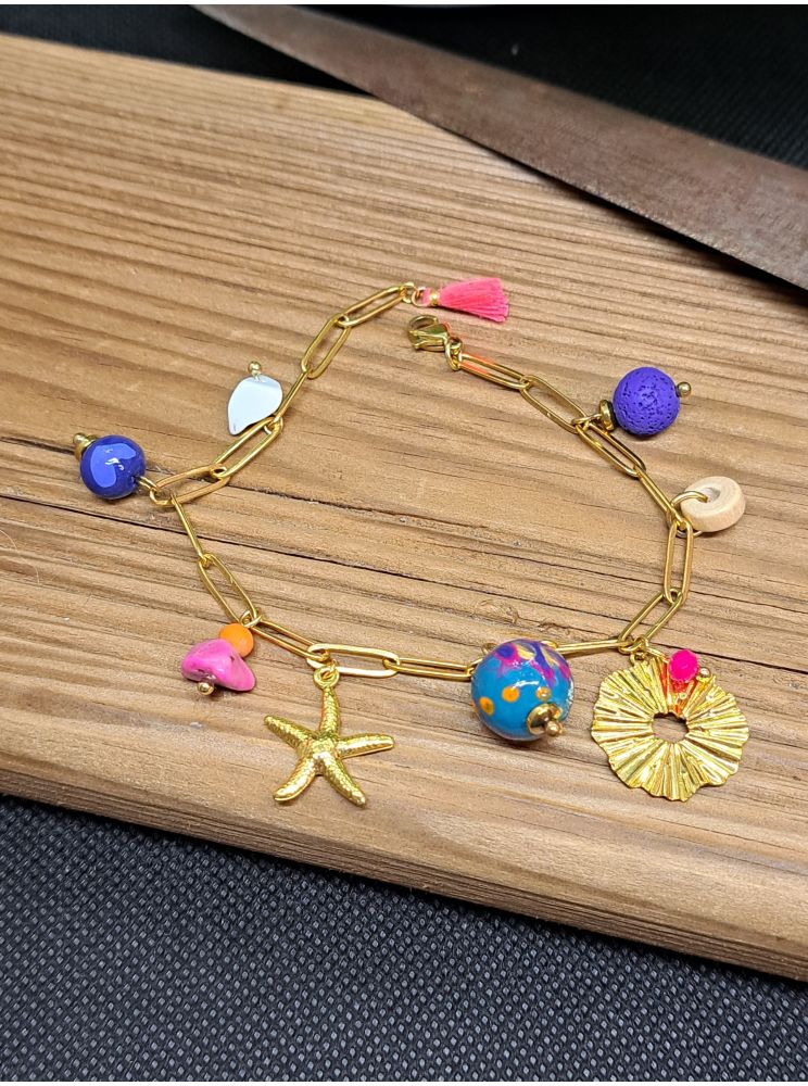 Bracelet chaine et breloques Bracelet chaine et breloques