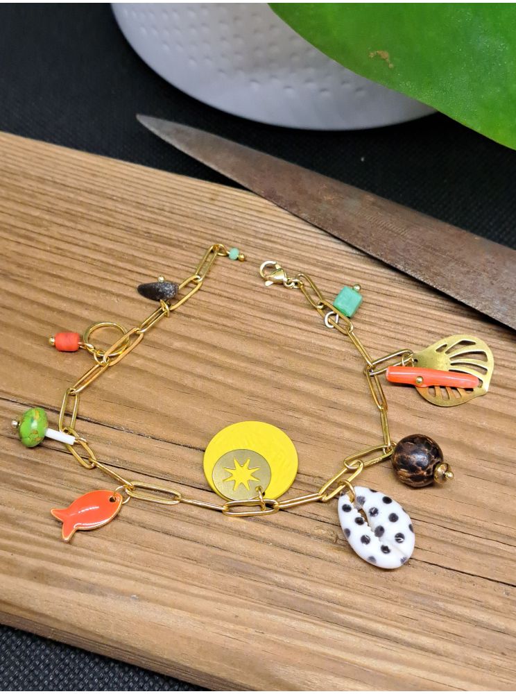 Bracelet chaine et breloques Bracelet chaine et breloques