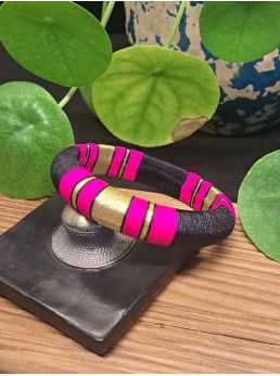 Jonc Noir, rose et doré