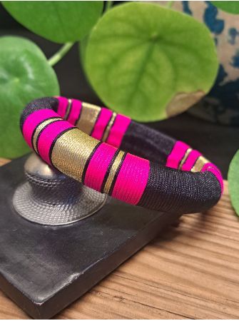 Jonc Noir, rose et doré