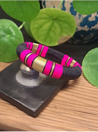 Jonc Noir, rose et doré