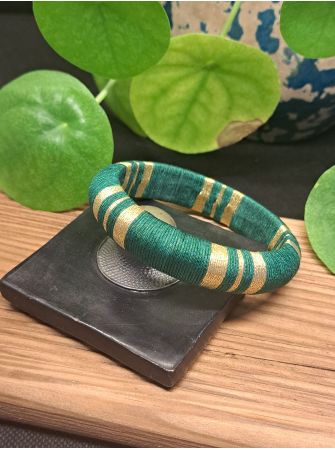 Jonc vert sapin et doré