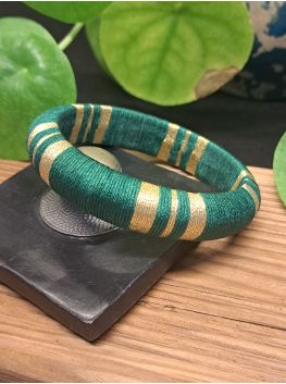 Jonc vert sapin et doré