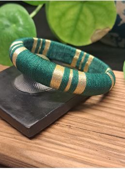 Jonc vert sapin et doré