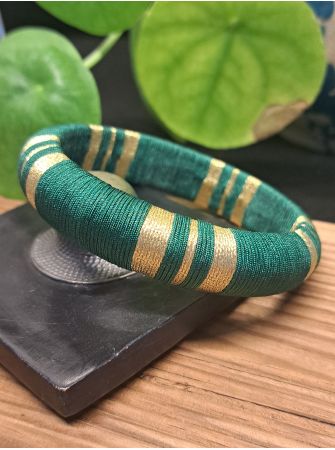 Jonc vert sapin et doré