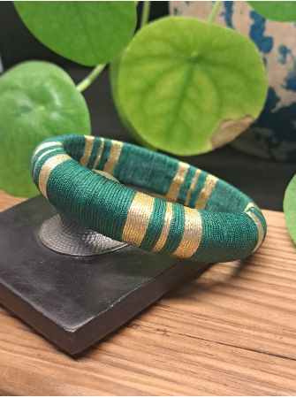 Jonc vert sapin et doré