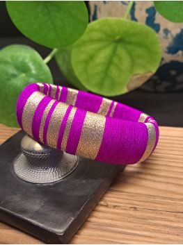 Jonc violet et doré