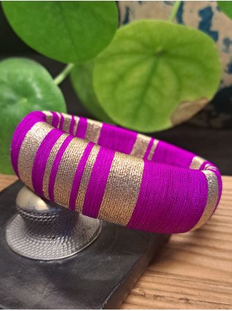 Jonc violet et doré