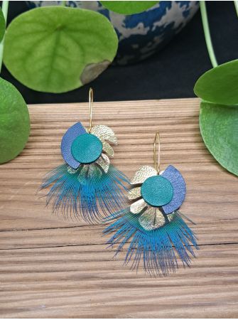 Série "plumes" et "cuir"